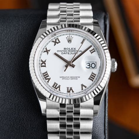 rolex datejust 36 auf zeitwaage|rolex datejust 36mm white dial.